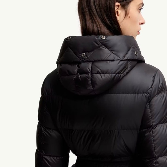 Moncler Boed Black Puffer Jacket with Fur Collar - Picture 4 of 9